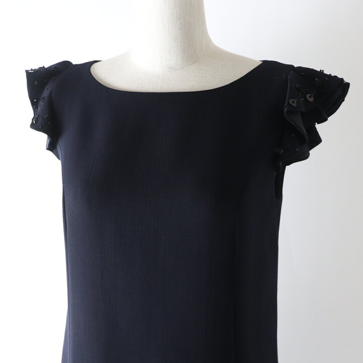 楽天市場】極美品 FOXEY フォクシー 39335 ミッドナイトブルー 袖 