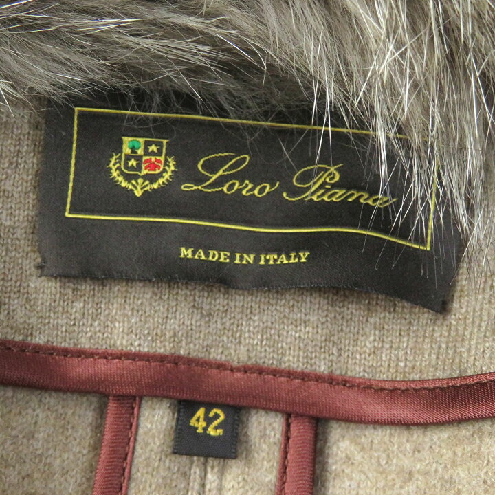 楽天市場】美品 Loro Piana ロロピアーナ カシミヤ100％ フォックス  