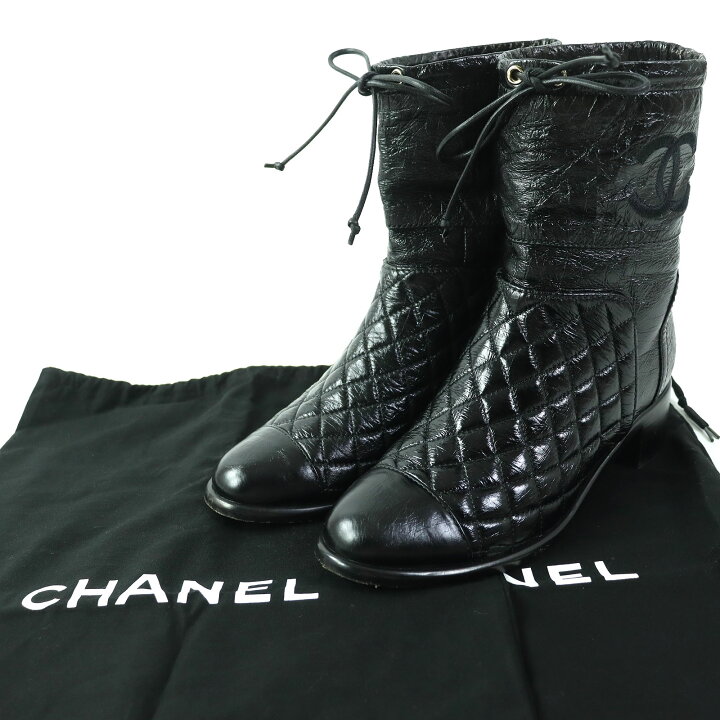 楽天市場】美品 CHANEL シャネル G34096 レザー ココマーク刺繍 