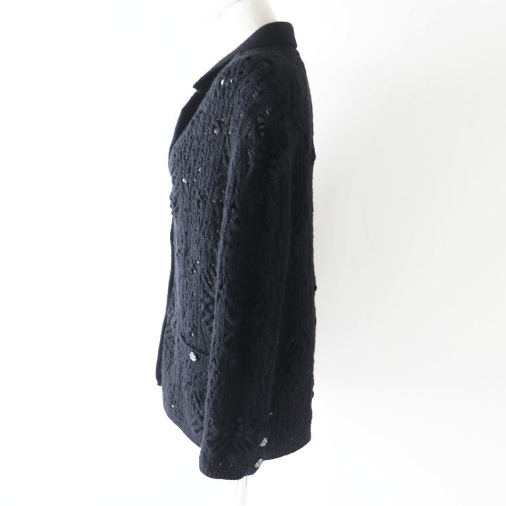 楽天市場】極美品 CHANEL シャネル P72095 カシミヤ100％ ビジュー付き 