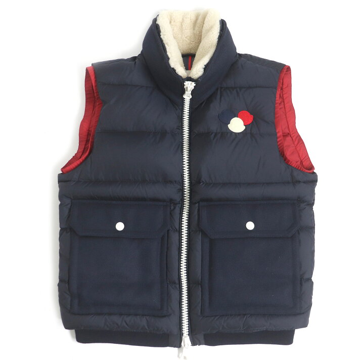 楽天市場】極美品 MONCLER モンクレール AUBE GILET ロゴワッペン 襟元 