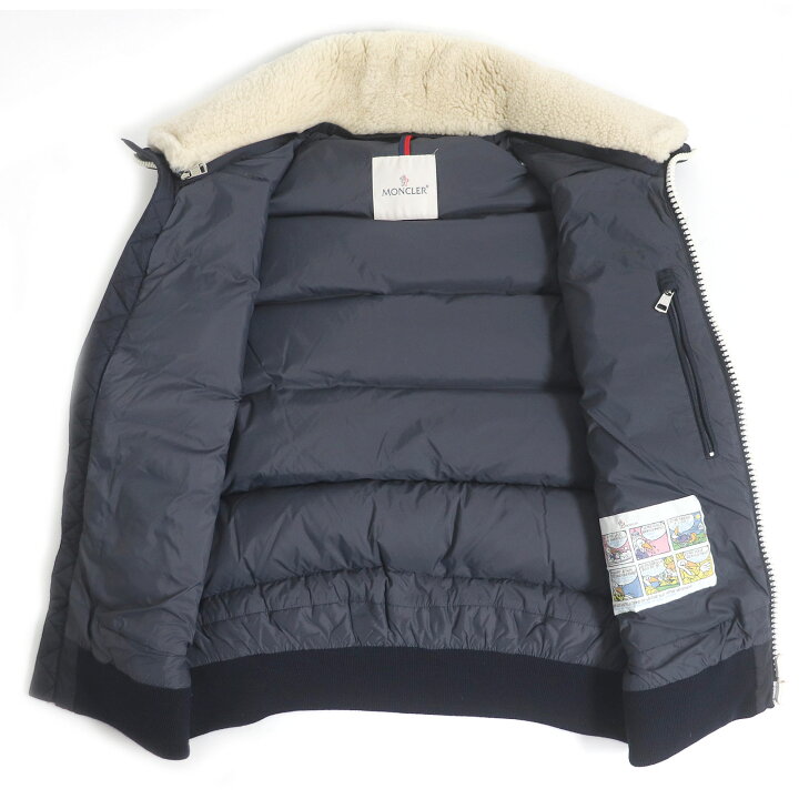 楽天市場】極美品 MONCLER モンクレール AUBE GILET ロゴワッペン 襟元 