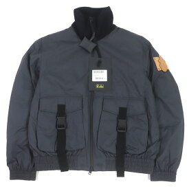 未使用品 MONCLER GENIUS 1 モンクレール ジーニアス 1 JWアンダーソン 22AW SKIDDAW ロゴワッペン WZIP ダウンジャケット ネイビー系 2 イタリア製 正規品 メンズ【中古】