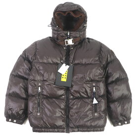 未使用品 MONCLER GENIUS 6 モンクレール ジーニアス 6 1017 ALYX 9SM 22-23AW ALMONDIN ムートンライナー 3WAY ダウンベスト ジレ ダークブラウン 0 イタリア製 正規品 メンズ【中古】