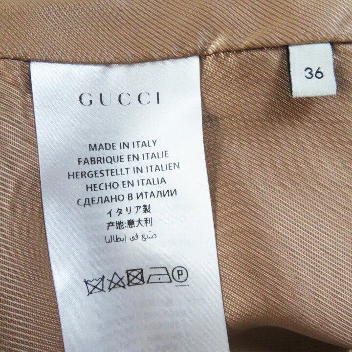 楽天市場】美品 GUCCI グッチ 2019年製 325072 ウール100％ ダブル  