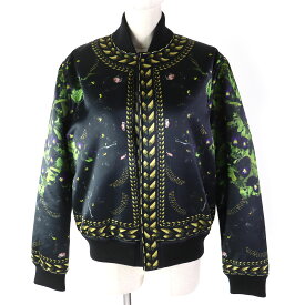 極美品 GIVENCHY ジバンシィ 11AW 113020344 リカルド期 パンサー 中綿入り ボンバージャケット ブラック系マルチカラー 40 イタリア製 正規品 レディース【中古】