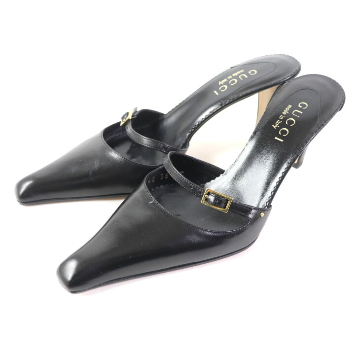 楽天市場】極美品 GUCCI グッチ 091142 レザー ロゴ金具付 スクエア 