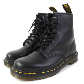 極美品 Dr.Martens ドクターマーチン 1460 スムースレザー 8ホール レースアップ ショートブーツ ブラック UK6 レディース 箱付き 定番人気◎【中古】