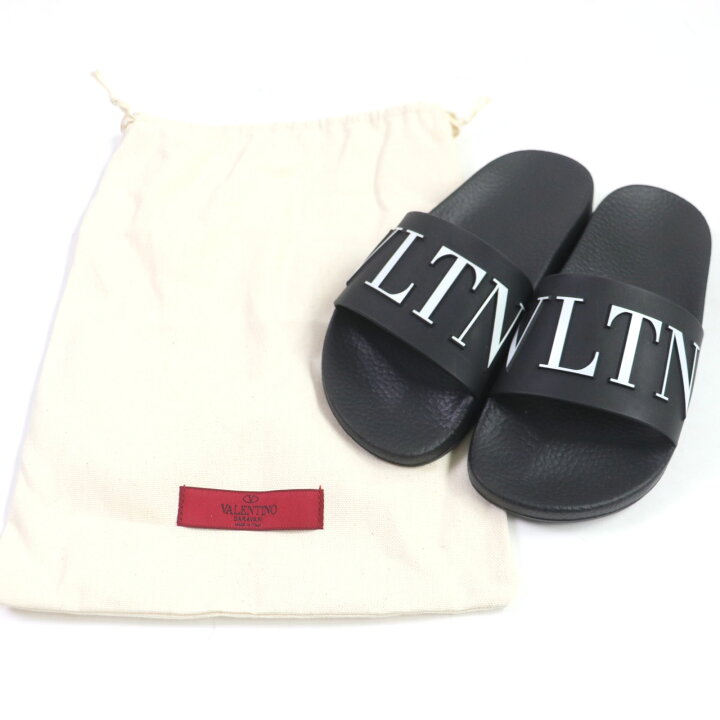 楽天市場】未使用品 VALENTINO ヴァレンティノ VLTN ラバー レザー  