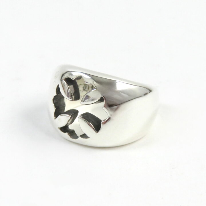 美品】CHROME HEARTS ネガティブCHプラスリング 14号 アクセサリー 