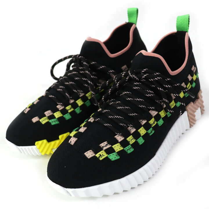 エルメス FLEX フレックス ボリュデュック ニット スニーカー 35 