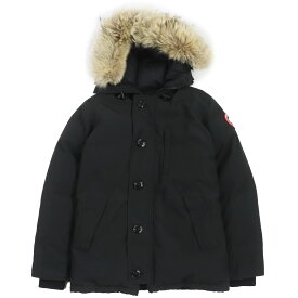 美品●CANADA GOOSE カナダグース 3426MA CHATEAU シャトー ロゴワッペン付き ダウンジャケット ダウンコート ブラック S カナダ製 メンズ【中古】