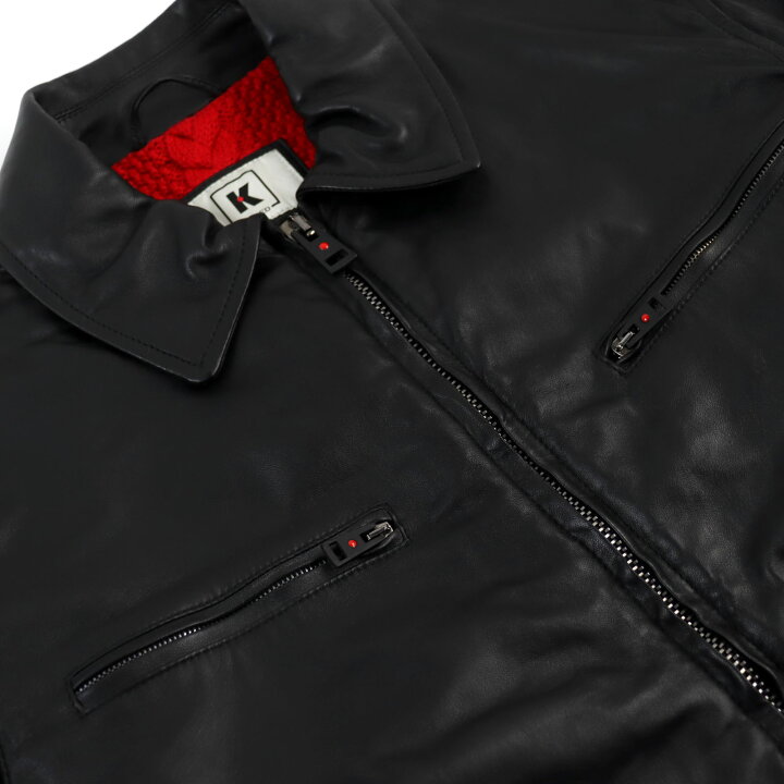 楽天市場】美品○KIRED キーレッド JEFF/66500 ラムレザー 裏地ニット 