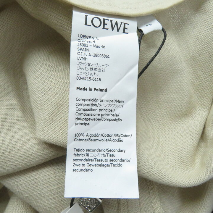 楽天市場】未使用品☆LOEWE ロエベ Paulas Ibiza S616344X02 リネン混 
