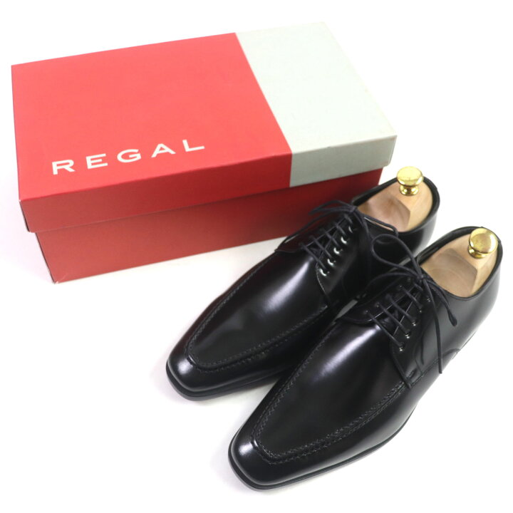 楽天市場】未使用品▽REGAL リーガル Uチップ レースアップ レザー 