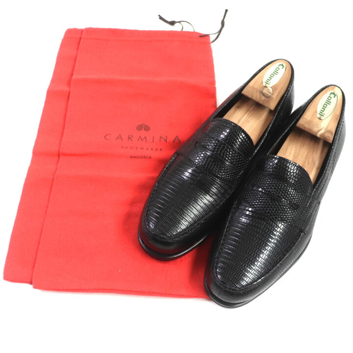 楽天市場】未使用品▽CARMINA カルミナ リザード Uチップ レザー 