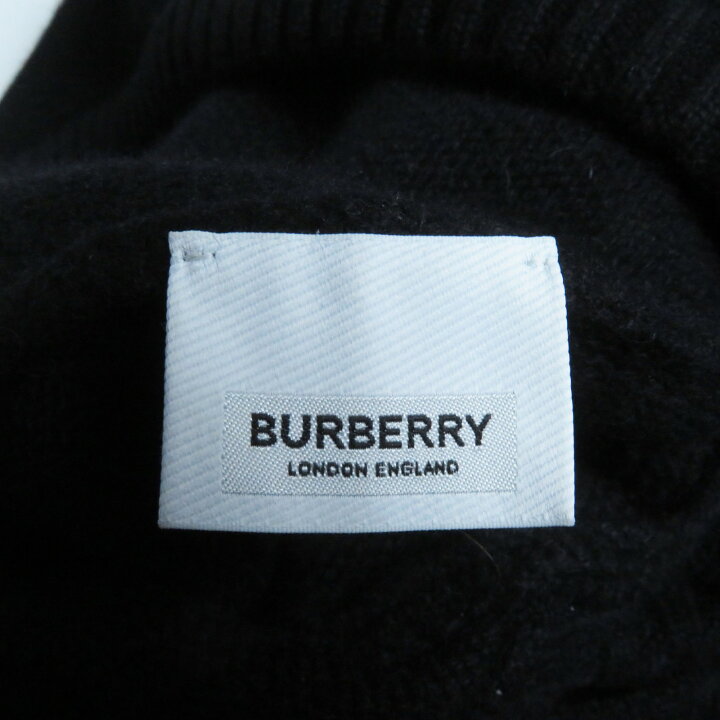楽天市場】極美品○BURBERRY バーバリー カシミヤ100％ ロゴ刺繍入り 