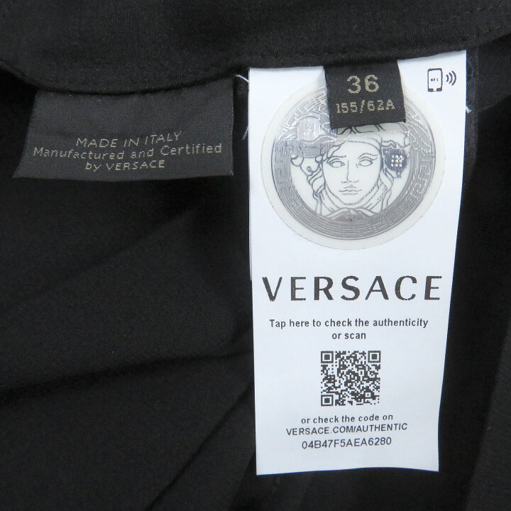 楽天市場】極美品□VERSACE ヴェルサーチ シルク100％ メデューサ  