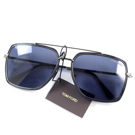 極美品○TOM FORD トムフォード TF750 90V Lionel セミオート型 アジアンフィット デモレンズ サングラス ブルー 60□16-145 箱・ケース付き イタリア製【中古】