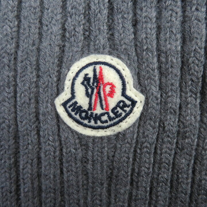 楽天市場】美品□MONCLER モンクレール SCIARPA ウール100％ ロゴ  