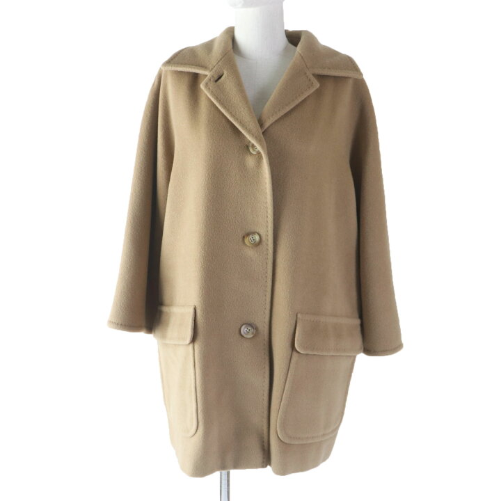 マックスマーラ MAXMARA カシミヤコート キャメル 42 - メルカリ 