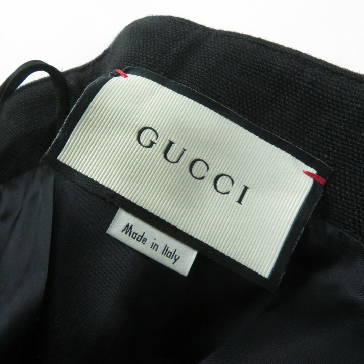 楽天市場】美品☆GUCCI グッチ 511243 リネン100% 裏地シルク混  