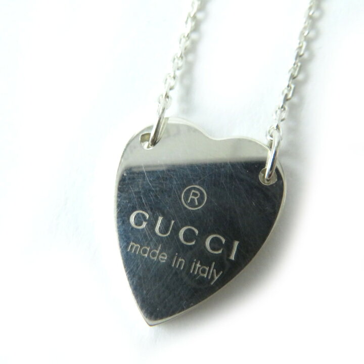 楽天市場】美品☆GUCCI グッチ 223512 AG925 ハートモチーフ 