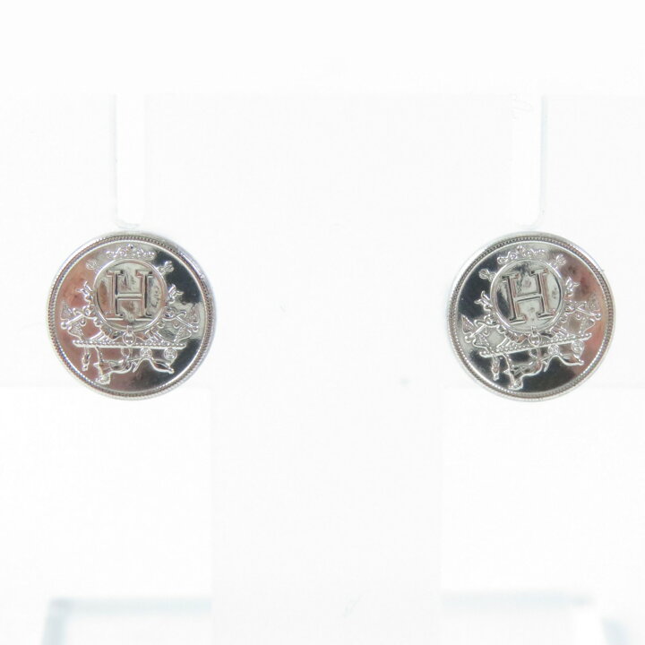 楽天市場】極美品☆HERMES エルメス エクスリブリス SV925 Hロゴ 両耳