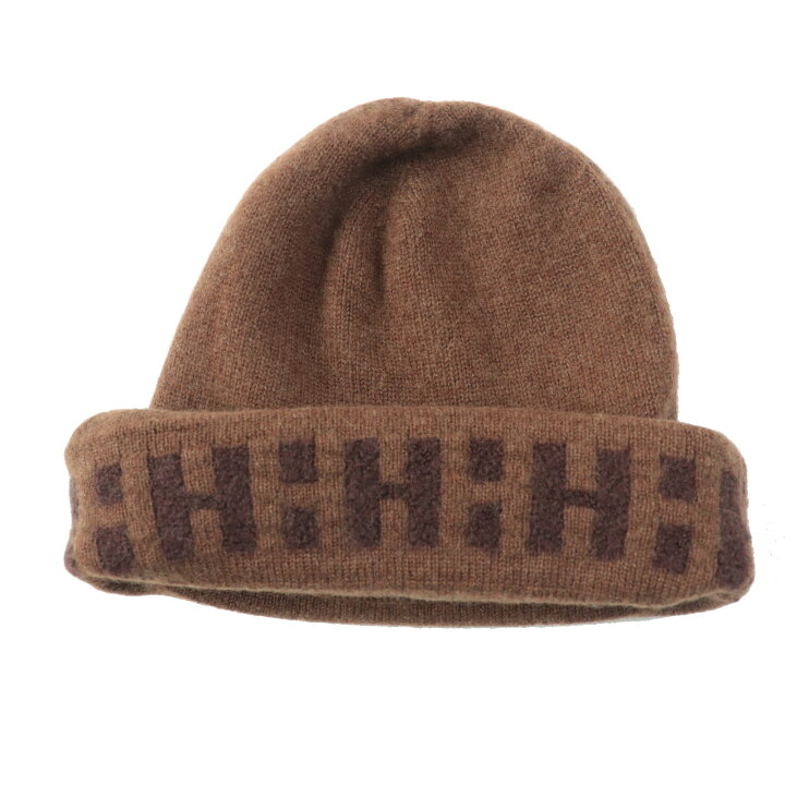 楽天市場】美品◎HERMES エルメス カシミヤ マルジェラ期 H柄 ニット帽  