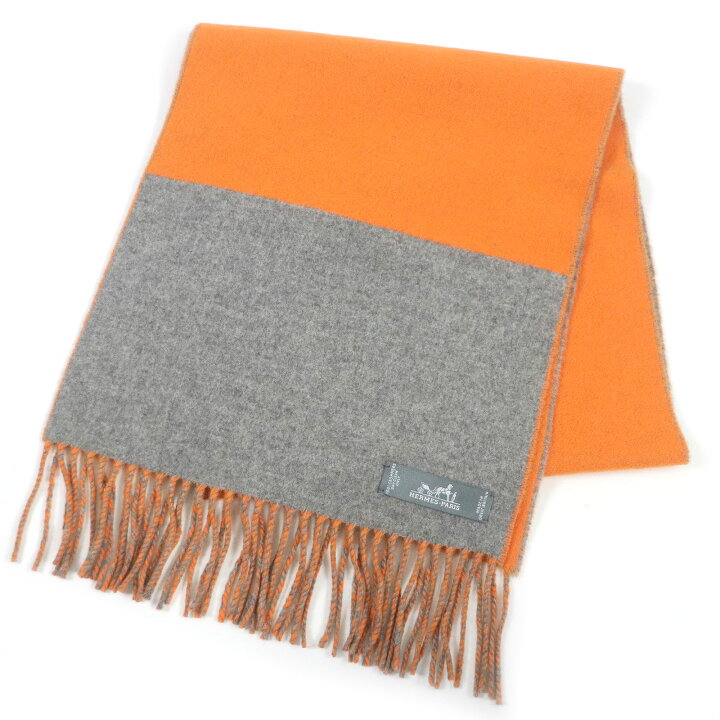 楽天市場】極美品□HERMES エルメス カシミヤ100％ 無地 バイ  
