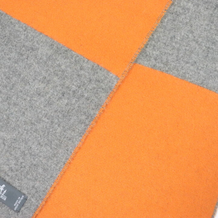 楽天市場】極美品□HERMES エルメス カシミヤ100％ 無地 バイカラー  