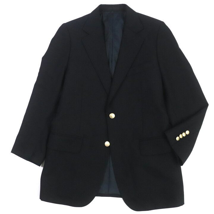 楽天市場】美品▽BURBERRY バーバリー ウール カシミヤ 金ボタン 紺 