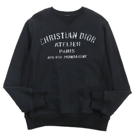 【ドンドン見直し】良品●DIOR ディオール オム 20AW 043J655A0531 ATELIER アトリエ スウェット ブラック S イタリア製 正規品 メンズ【中古】