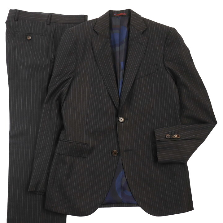 楽天市場】美品○ETRO エトロ 裏地シルク100％・総柄 ストライプ柄 