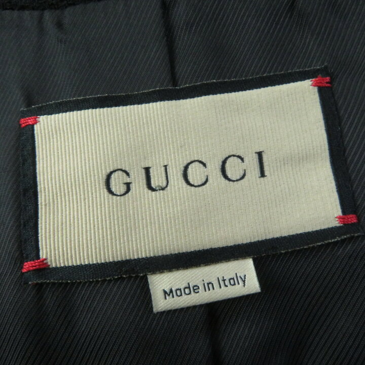 楽天市場】極美品☆GUCCI グッチ 20AW 619253 GGボタン 比翼仕立て  