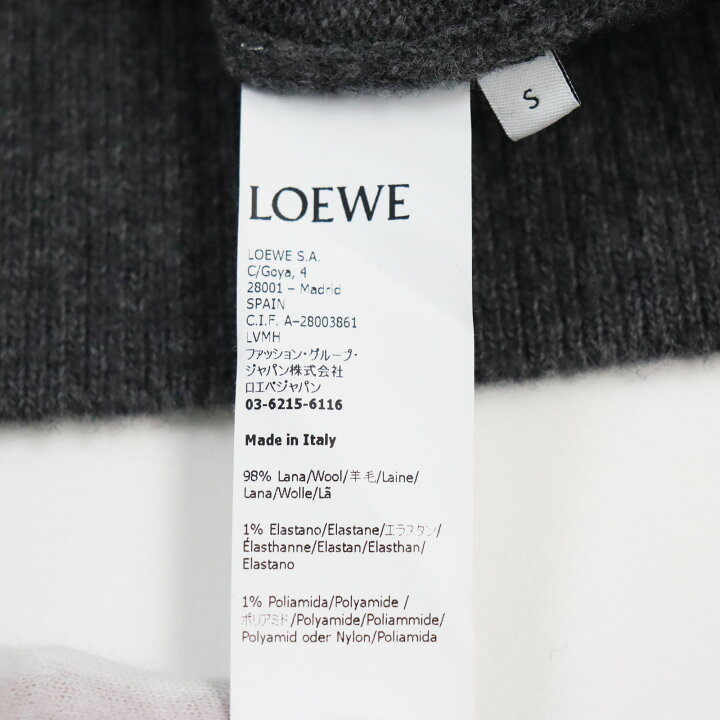 楽天市場】極美品○LOEWE ロエベ H526Y14KB5 アナグラム刺繍 クルー  