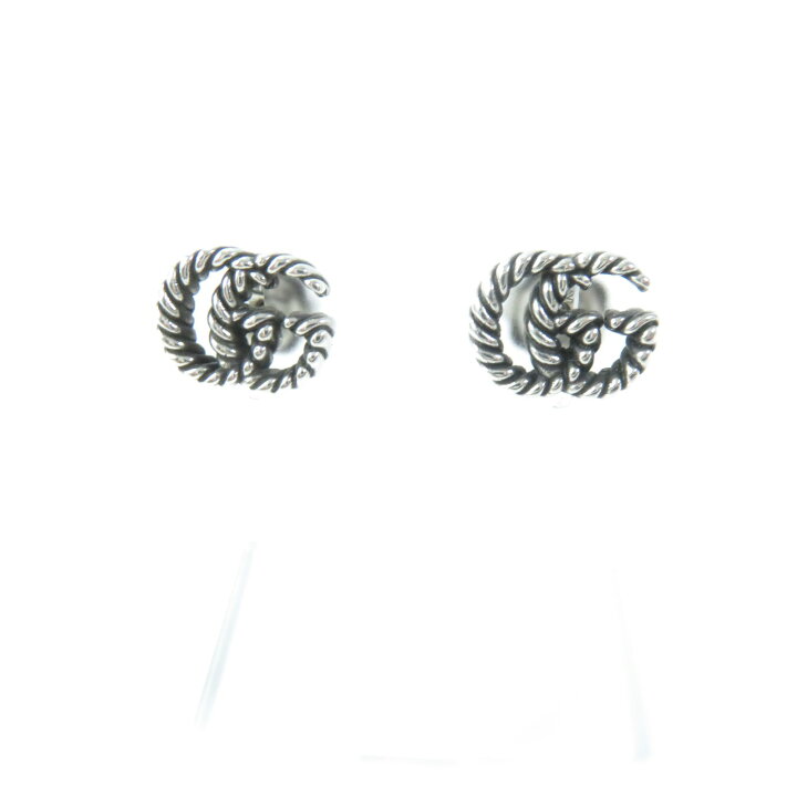 GUCCI グッチ ダブルGピアス Ag925 - ピアス(両耳用)