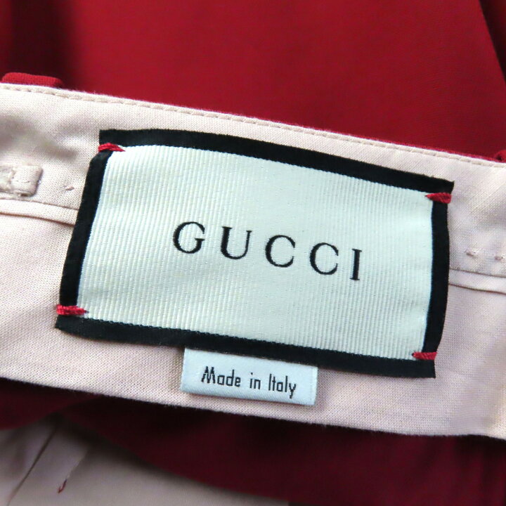 楽天市場】極美品☆GUCCI グッチ 20SS 624953 シルク混 センタープレス  