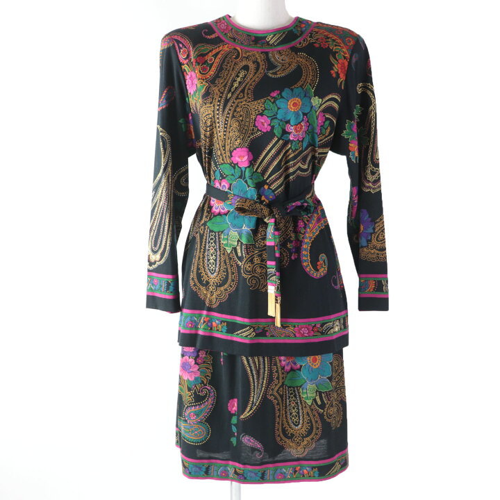 楽天市場】美品☆LEONARD FASHION レオナール ファッション シルク混  