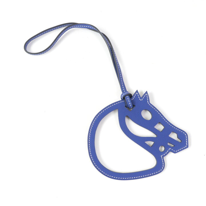 楽天市場】極美品☆HERMES エルメス パドックシュバル ホース ブルー 