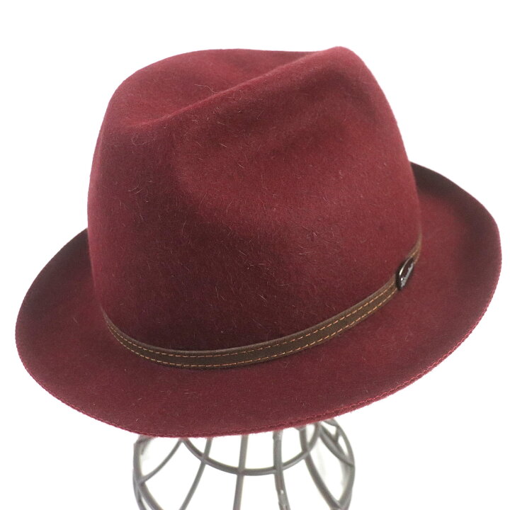 楽天市場】美品□Borsalino ボルサリーノ ラビット ロゴシルバー 