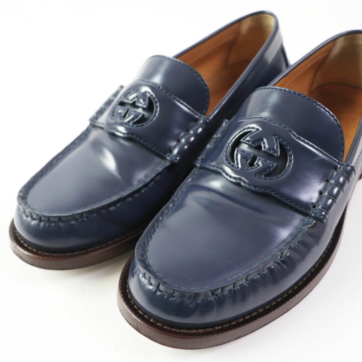 楽天市場】美品◎GUCCI グッチ 738676 レザー インターロッキングG 