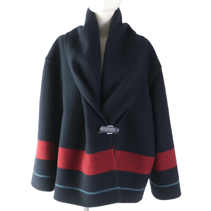 楽天市場】美品☆HERMES エルメス カシミヤ100％ レザー使い 