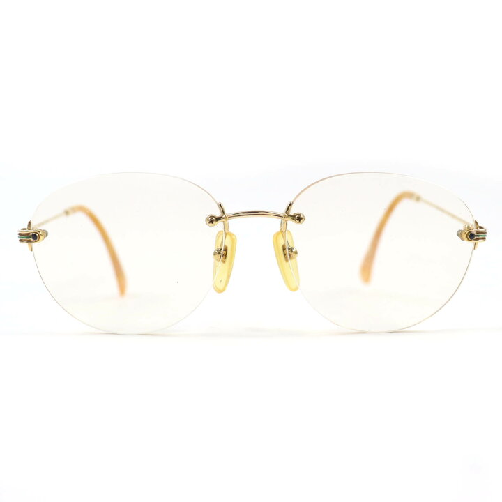 楽天市場】良品△PARIS MIKI パリミキ 18K サファイヤ4P リムレス 