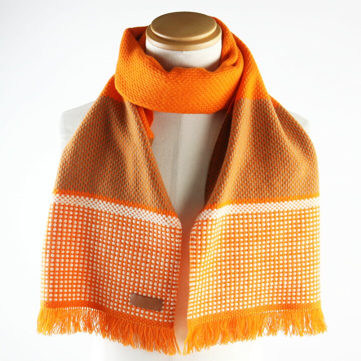 楽天市場】極美品○HERMES エルメス カシミヤ100％ ラムレザーロゴタグ