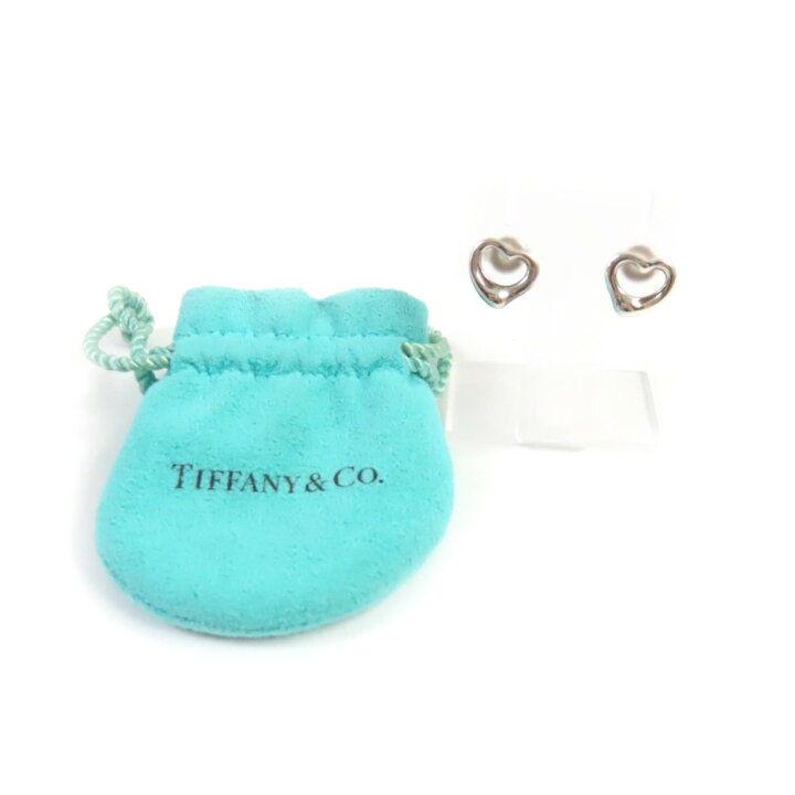 楽天市場】美品☆TIFFANY&Co. ティファニー オープン ハート スタッド 