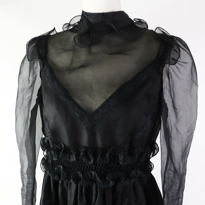 楽天市場】美品◎VALENTINO ヴァレンティノ シルク100％ シースルー  