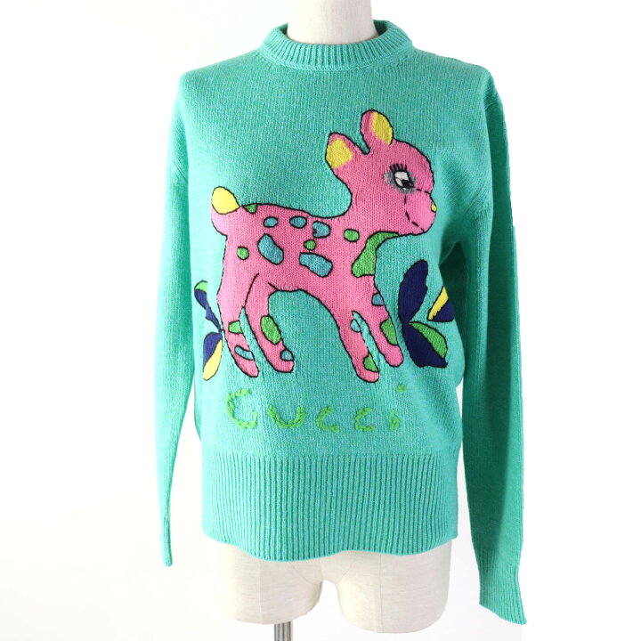 楽天市場】極美品☆GUCCI グッチ 18AW 527212 ウール100％ ロゴ刺繍 