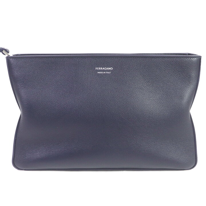 楽天市場】極美品□FERRAGAMO フェラガモ 24SS 241445 レザー ロゴ入り 