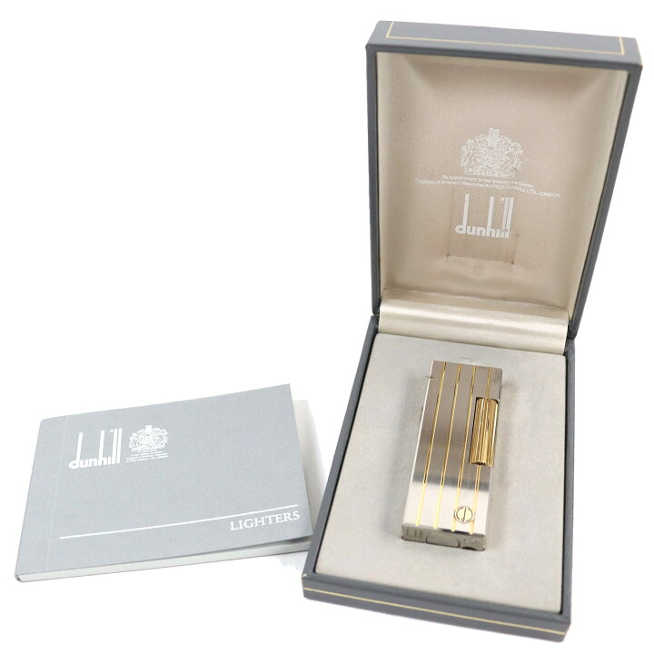 楽天市場】美品△Dunhill ダンヒル ストライプ柄 ロゴ刻印入り 